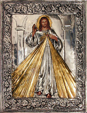 #A75 Jesus, the Divine Mercy - Painted Face, Hair, Hands & Feet