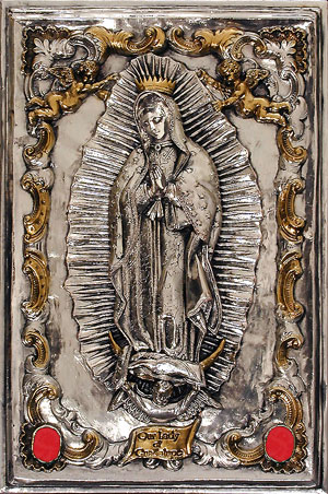 #A80M Our Lady of Guadalupe - Metal Face and Gown